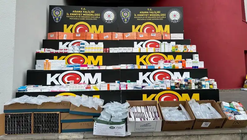 Adana'da Yasa Dışı İlaç Operasyonu: 200 Bin Liralık Yakalantı
