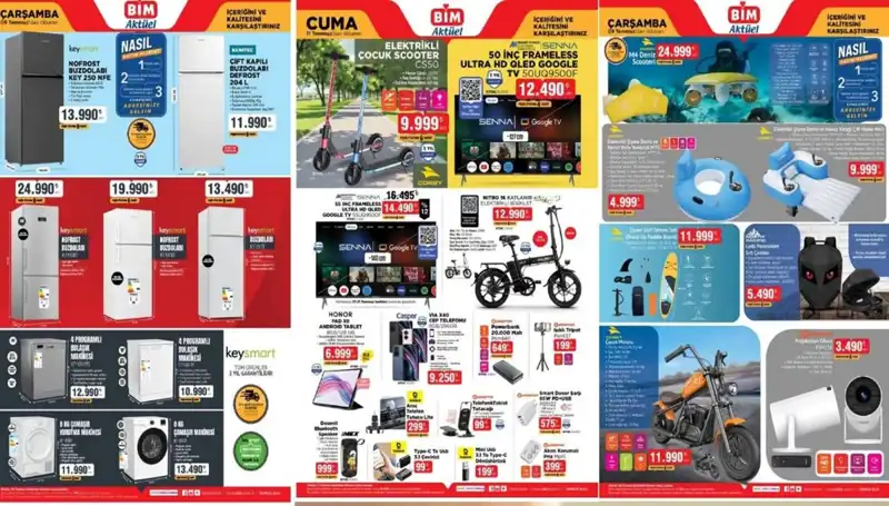 BİM 8-11 Temmuz Aktüel Kataloğu: Tekno Market ve Ev İhtiyaçlarını Karşılıyor