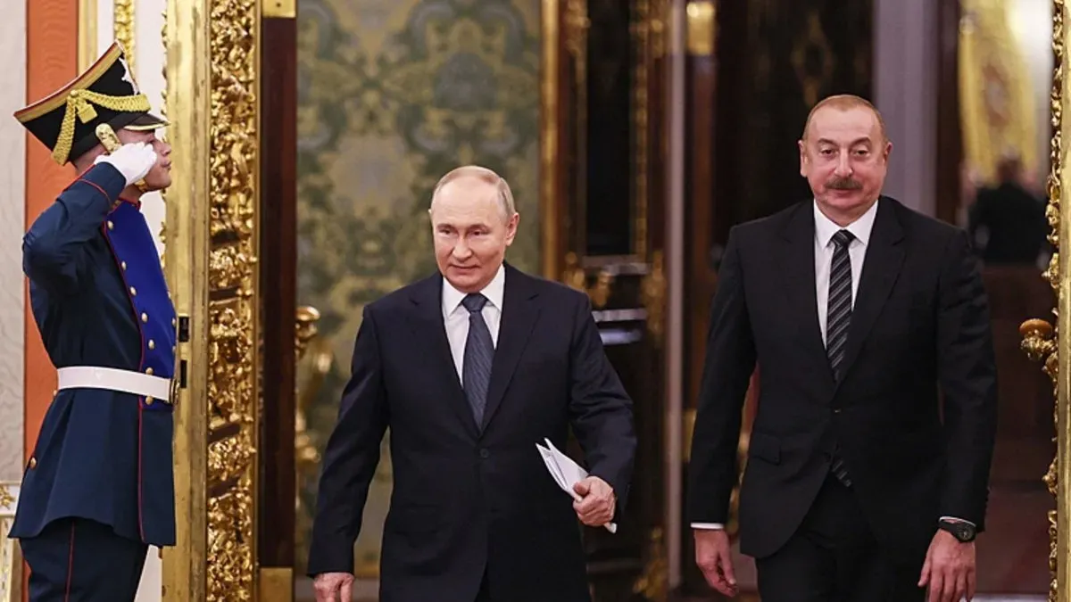 Azerbaycan Cumhurbaşkanı Aliyev, Vladimir Putin ile Görüştü