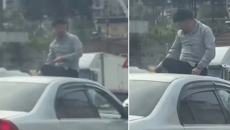Trafik Kazası: Otomobil Üzerinde Eğlenceli Alem Yapan Gençler