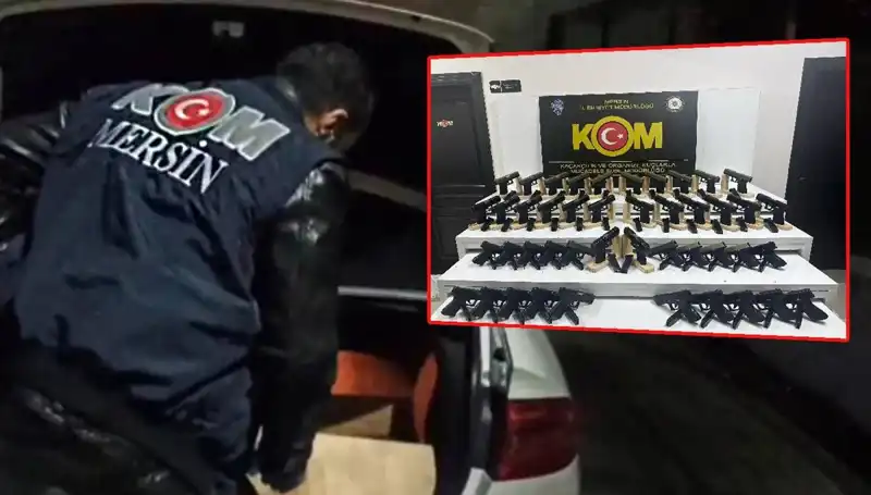 Mersin'de Gizli Silah Deposu Ortaya Çıktı: Otomobil İçinde Ne Vardı?