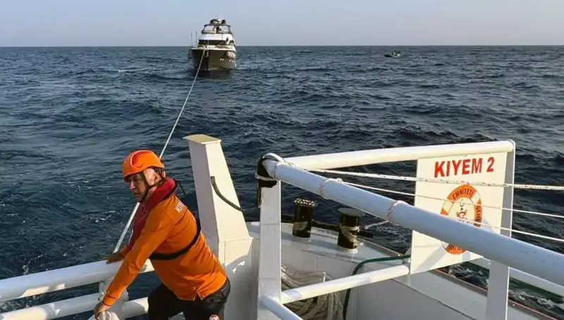 Marmaris Açıklarında Sürüklenen Tekne, Cesur Kurtarma Operasyonuyla Kurtarıldı