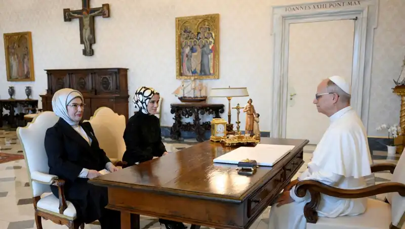 Emine Erdoğan ve Papa Leo: Gazze Üzerinde Anlamlı Buluşma